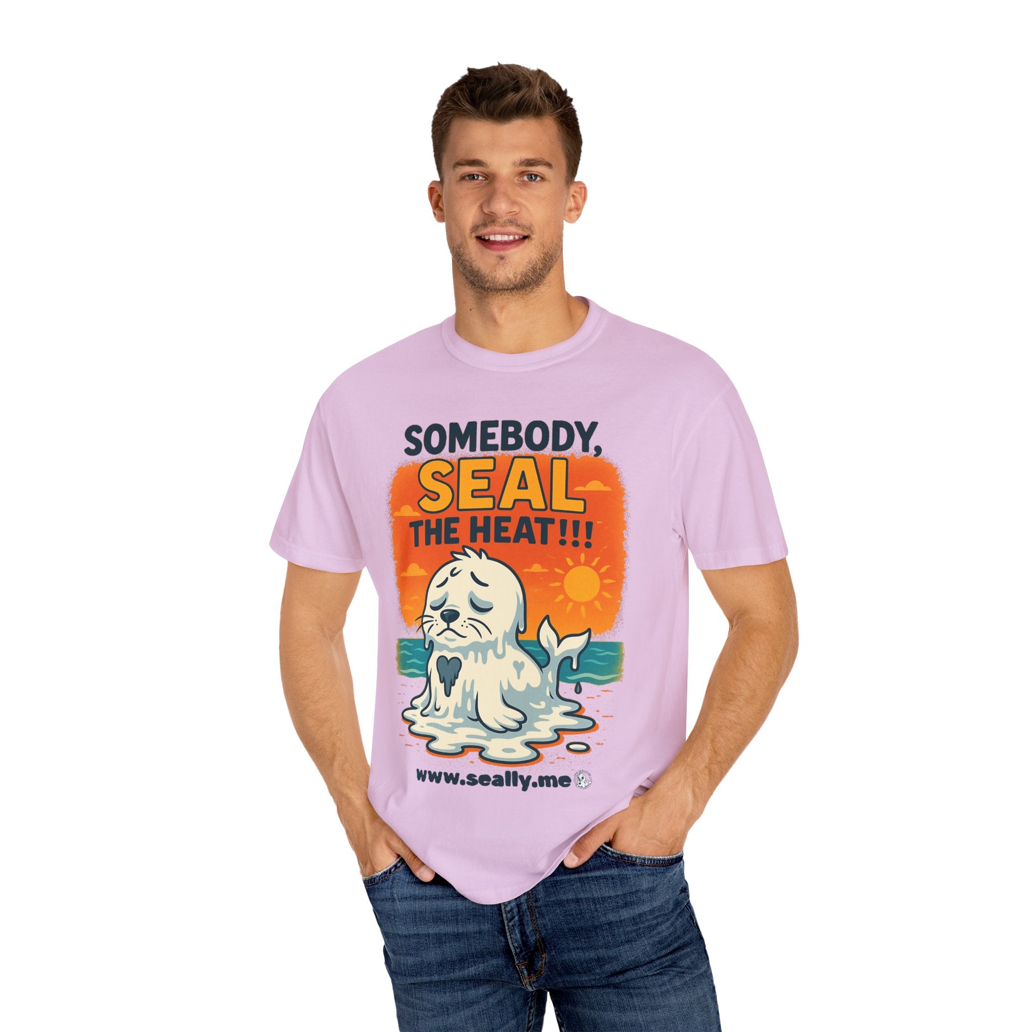SEALLY: Unisex Garment-Dyed T-Shirt - Seal The Heat