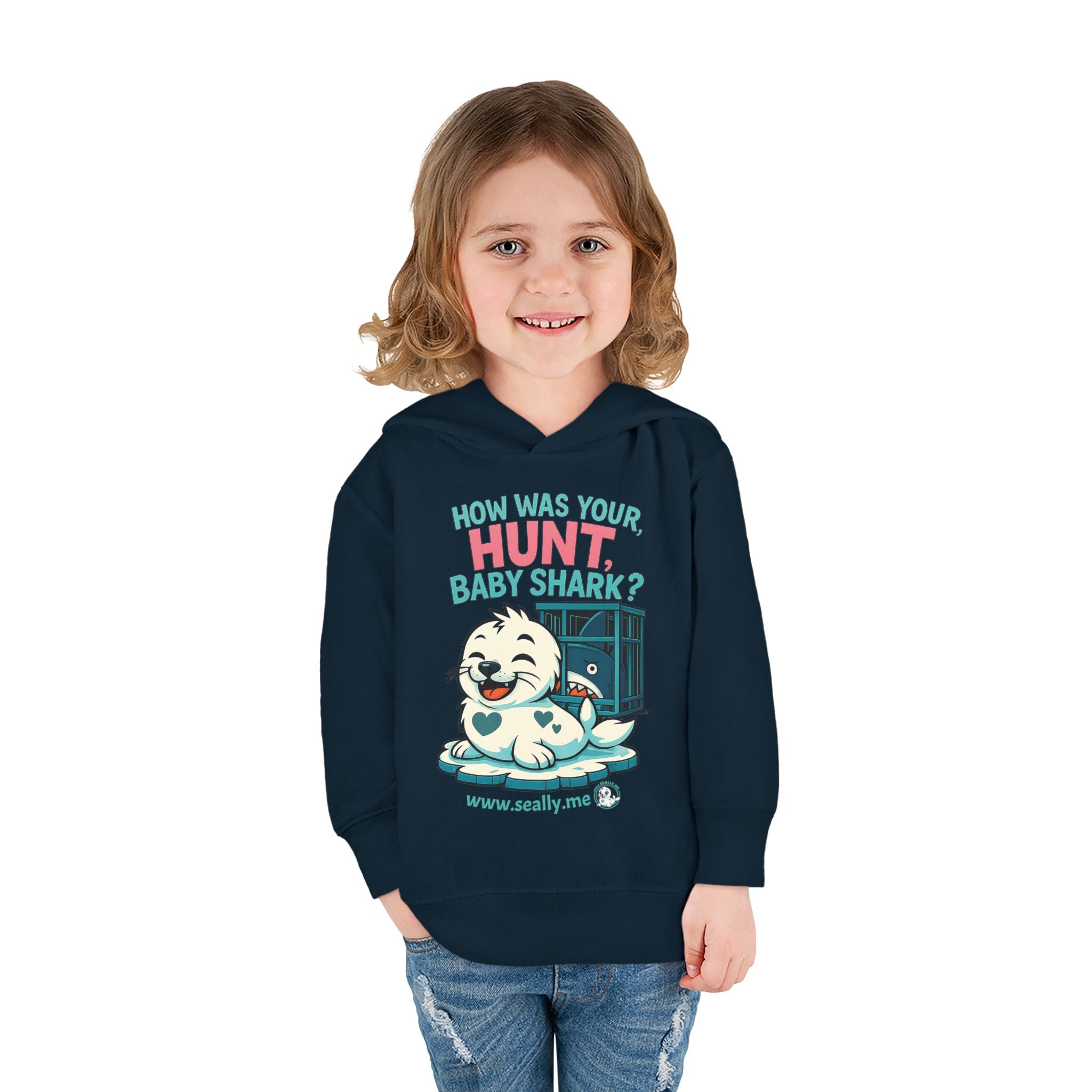 SEALLY: Fun Toddler Seally Hoodie - How was your hunt, baby shark?