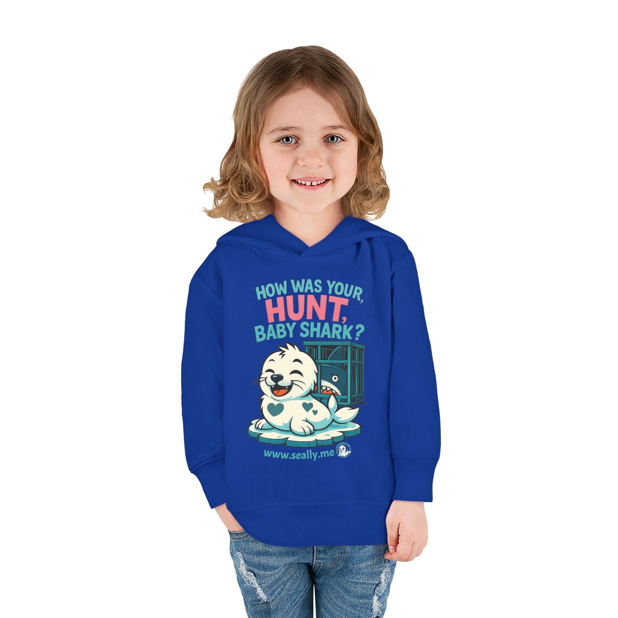 SEALLY: Fun Toddler Seally Hoodie - How was your hunt, baby shark?