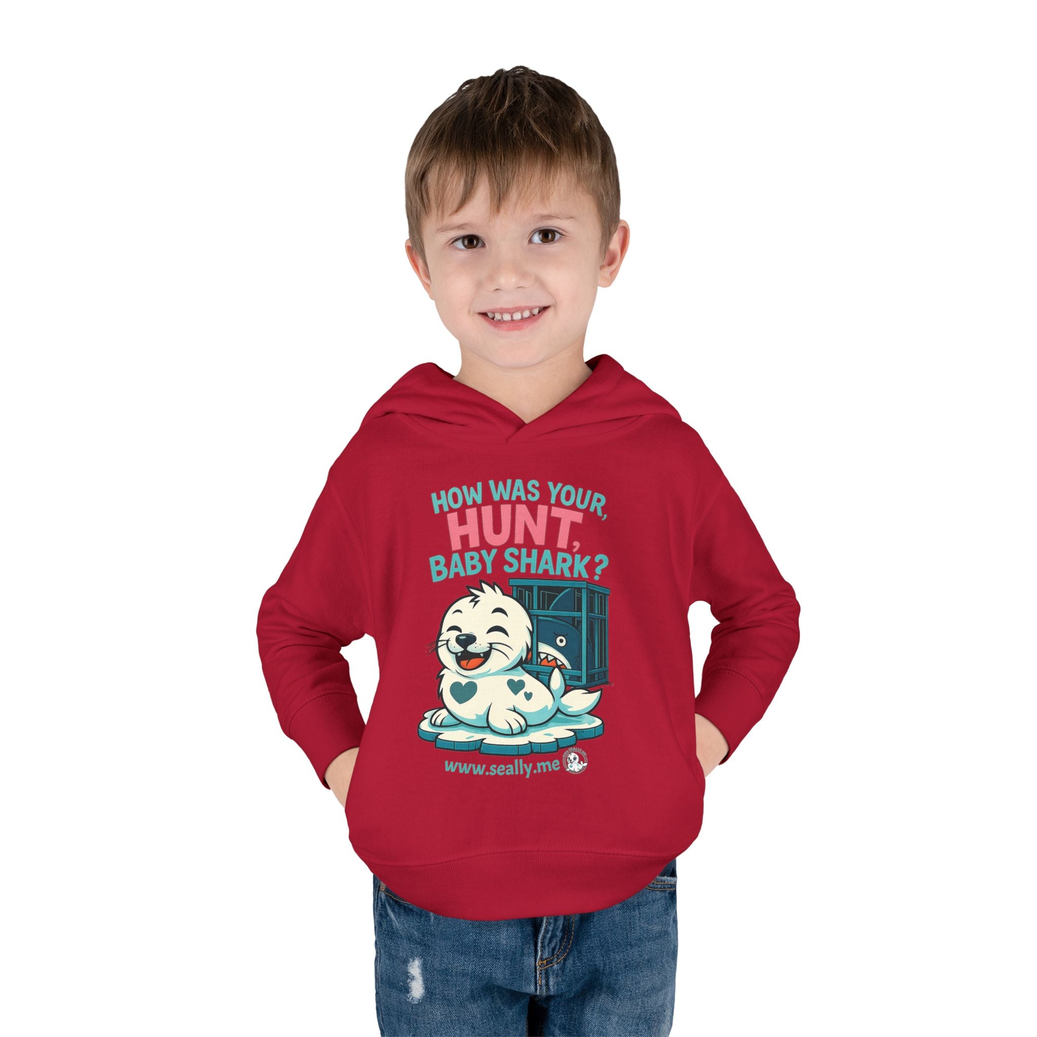 SEALLY: Fun Toddler Seally Hoodie - How was your hunt, baby shark?