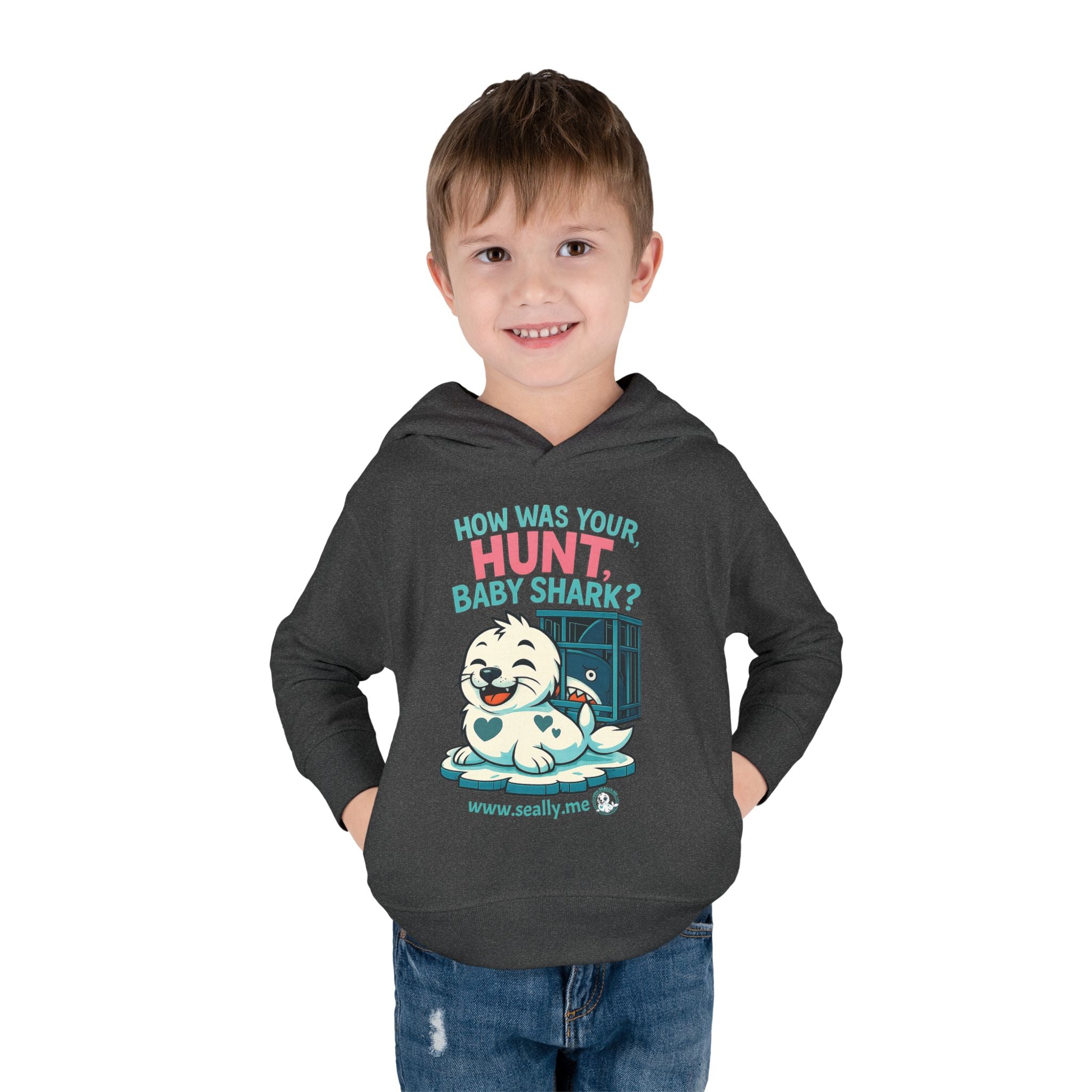 SEALLY: Fun Toddler Seally Hoodie - How was your hunt, baby shark?