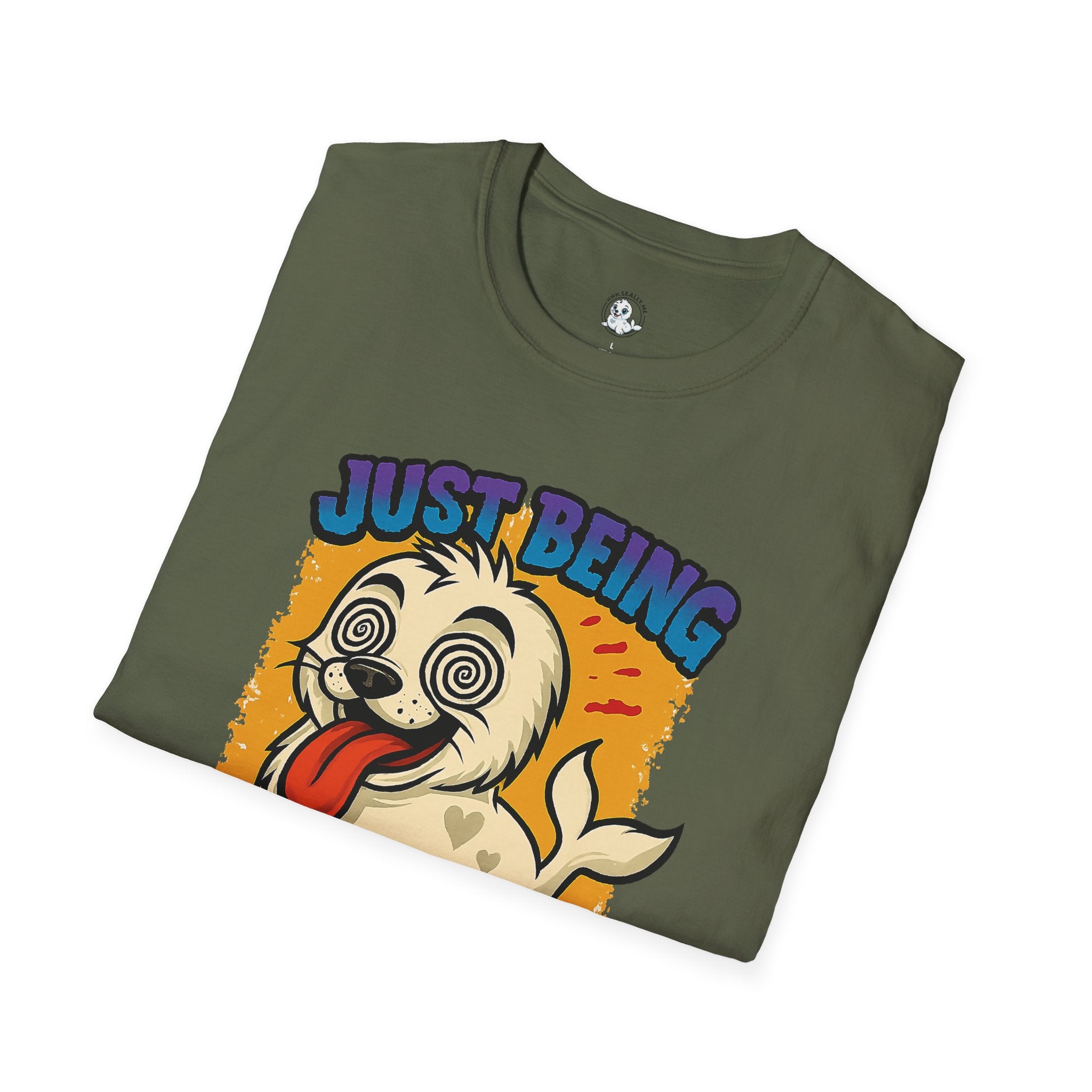 SEALLY: Unisex Softstyle T-Shirt - Just Being Seally