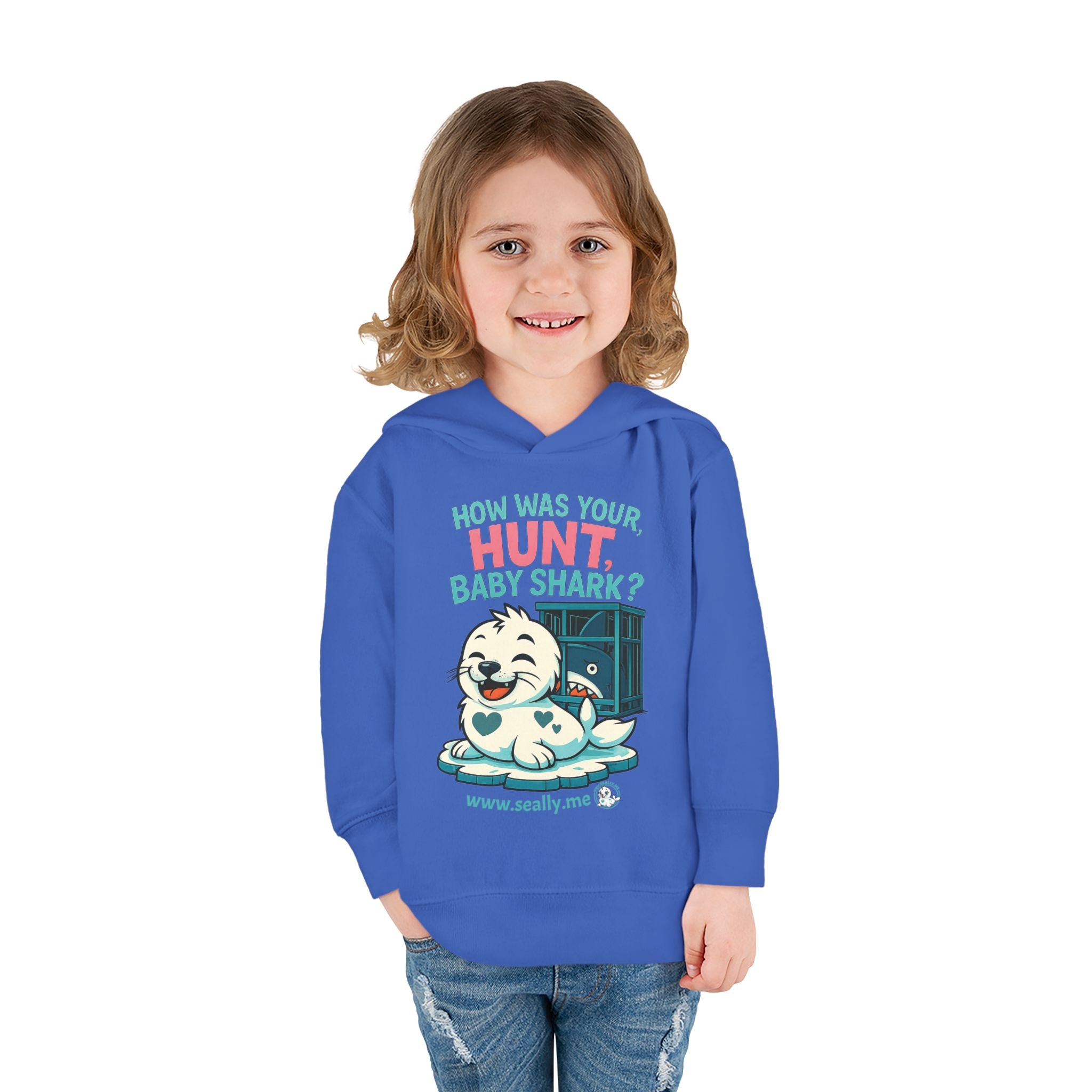SEALLY: Fun Toddler Seally Hoodie - How was your hunt, baby shark?