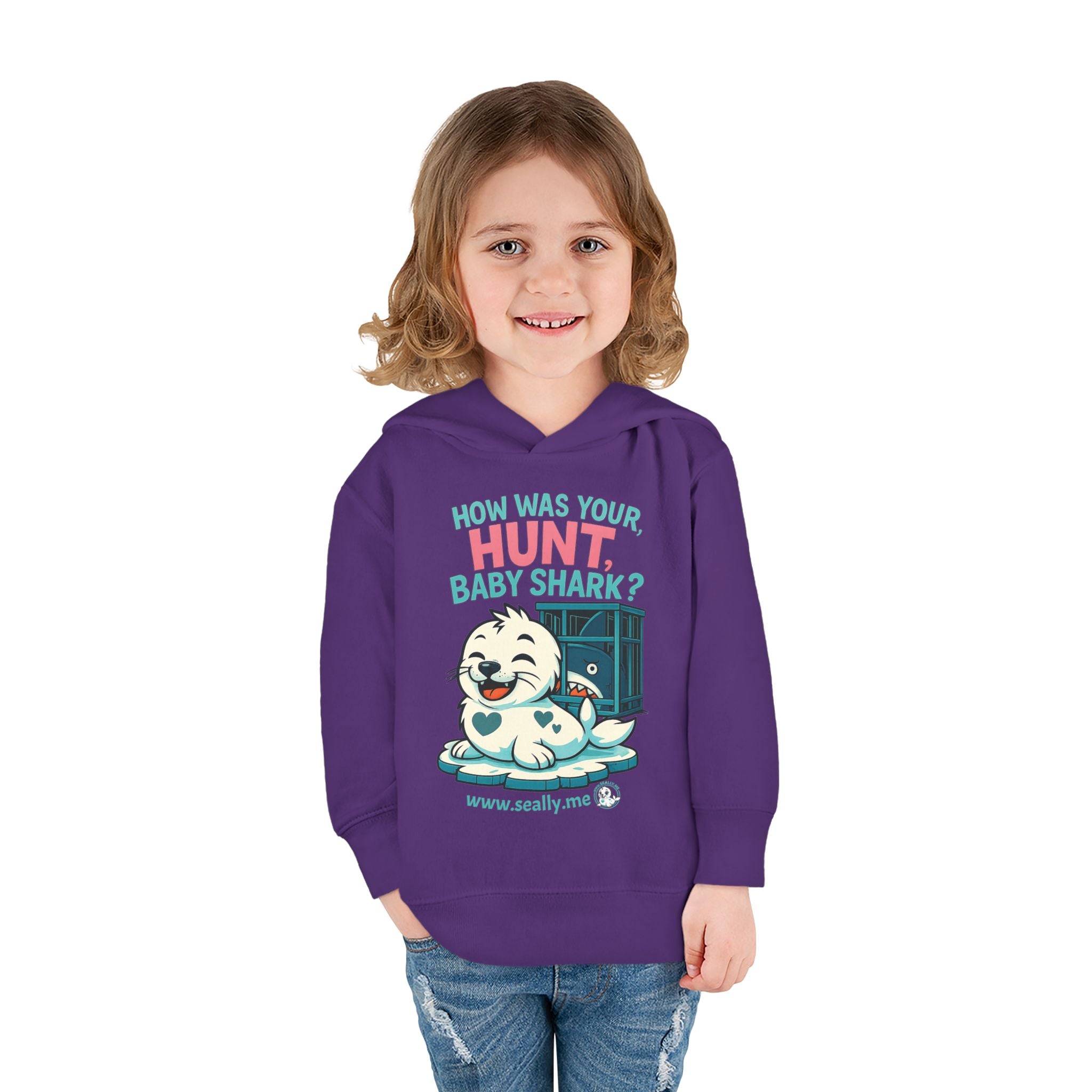SEALLY: Fun Toddler Seally Hoodie - How was your hunt, baby shark?