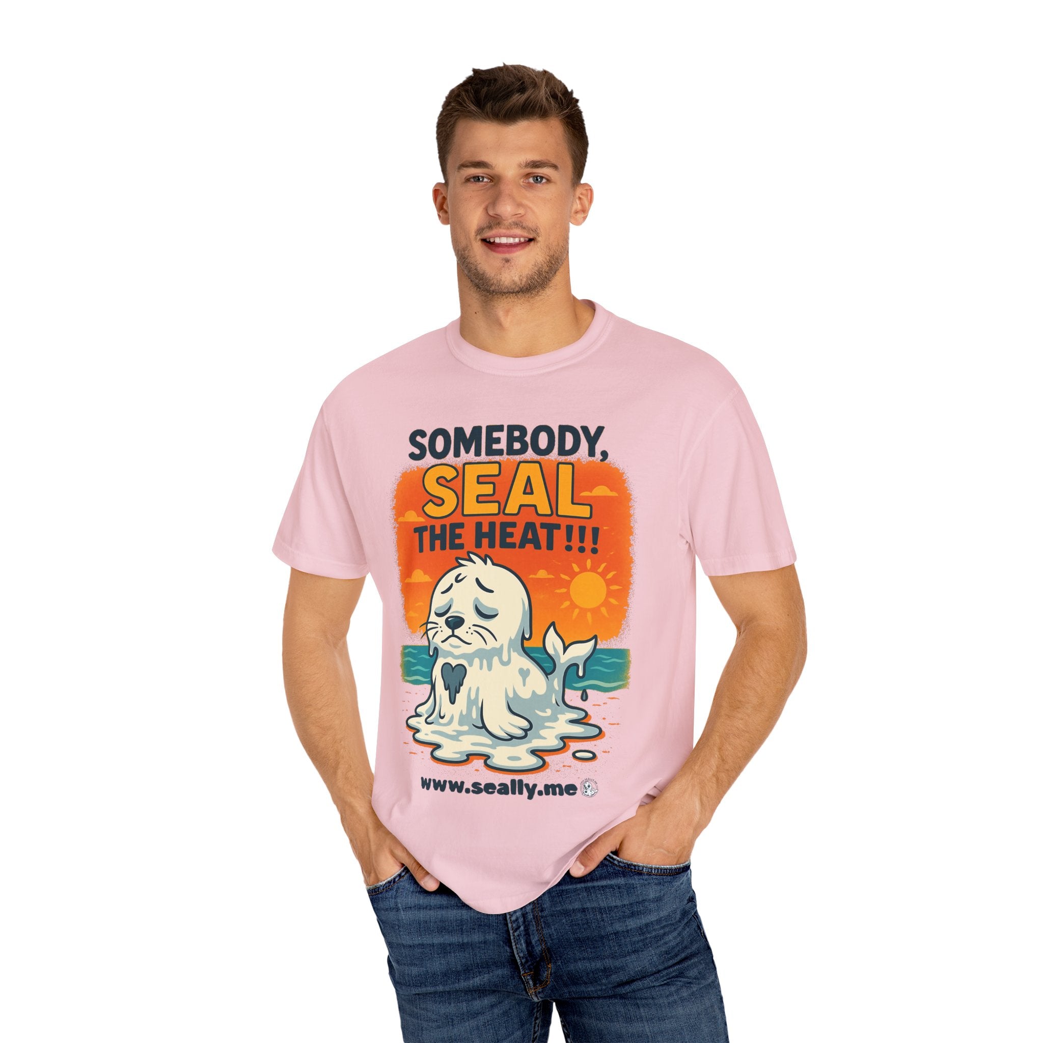 SEALLY: Unisex Garment-Dyed T-Shirt - Seal The Heat