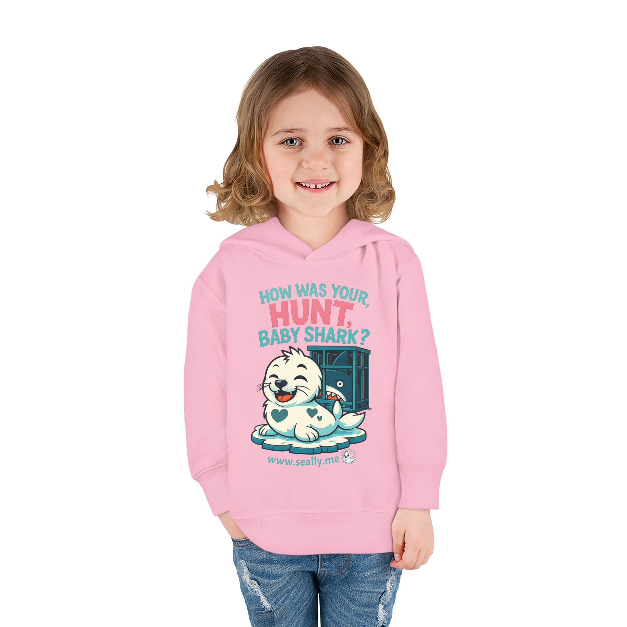 SEALLY: Fun Toddler Seally Hoodie - How was your hunt, baby shark?