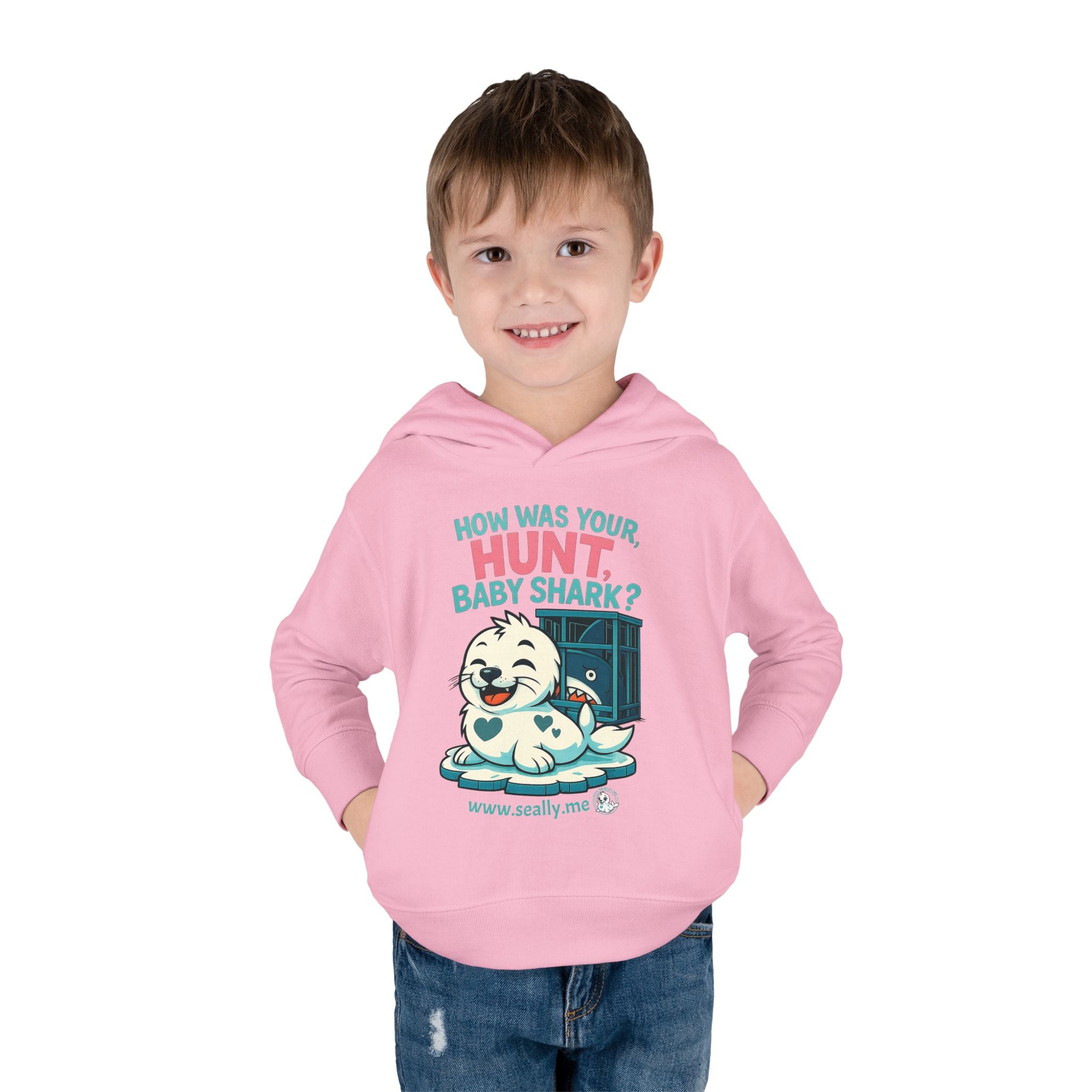 SEALLY: Fun Toddler Seally Hoodie - How was your hunt, baby shark?