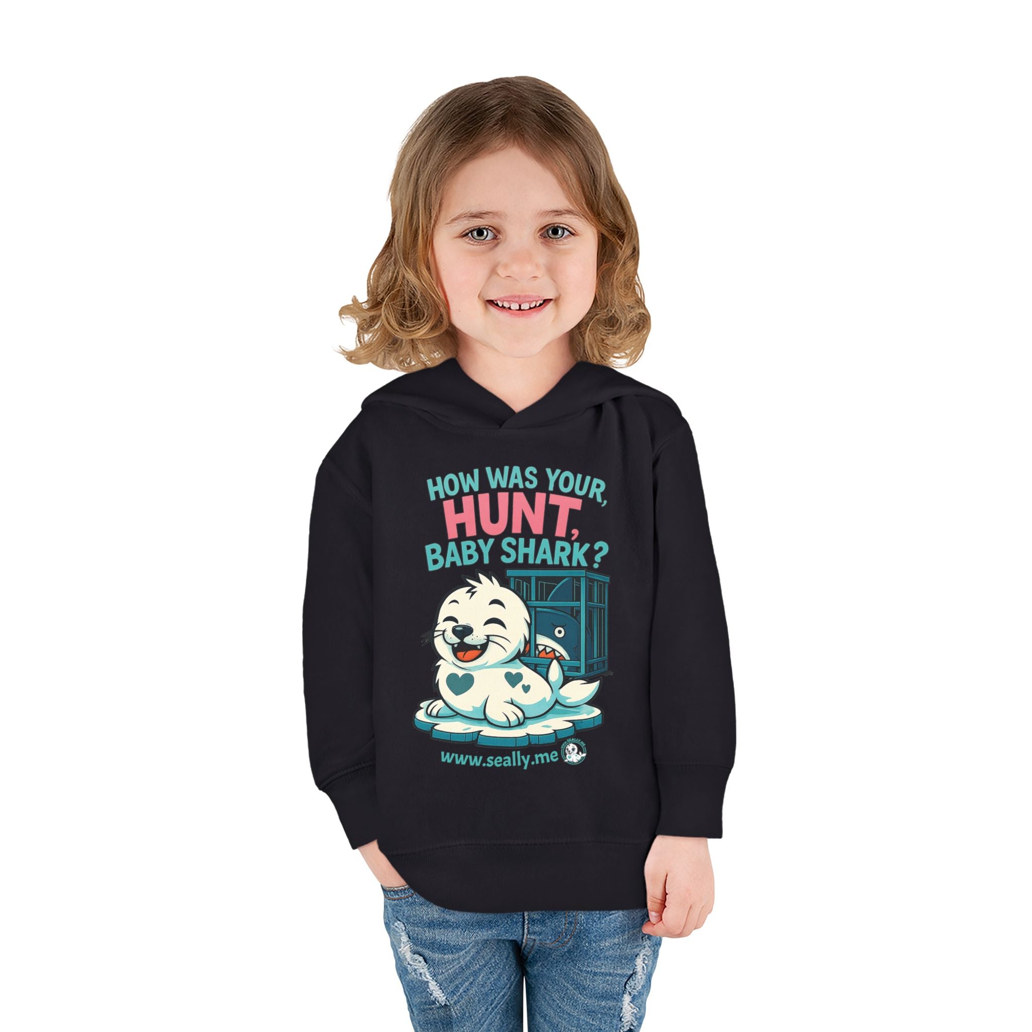 SEALLY: Fun Toddler Seally Hoodie - How was your hunt, baby shark?
