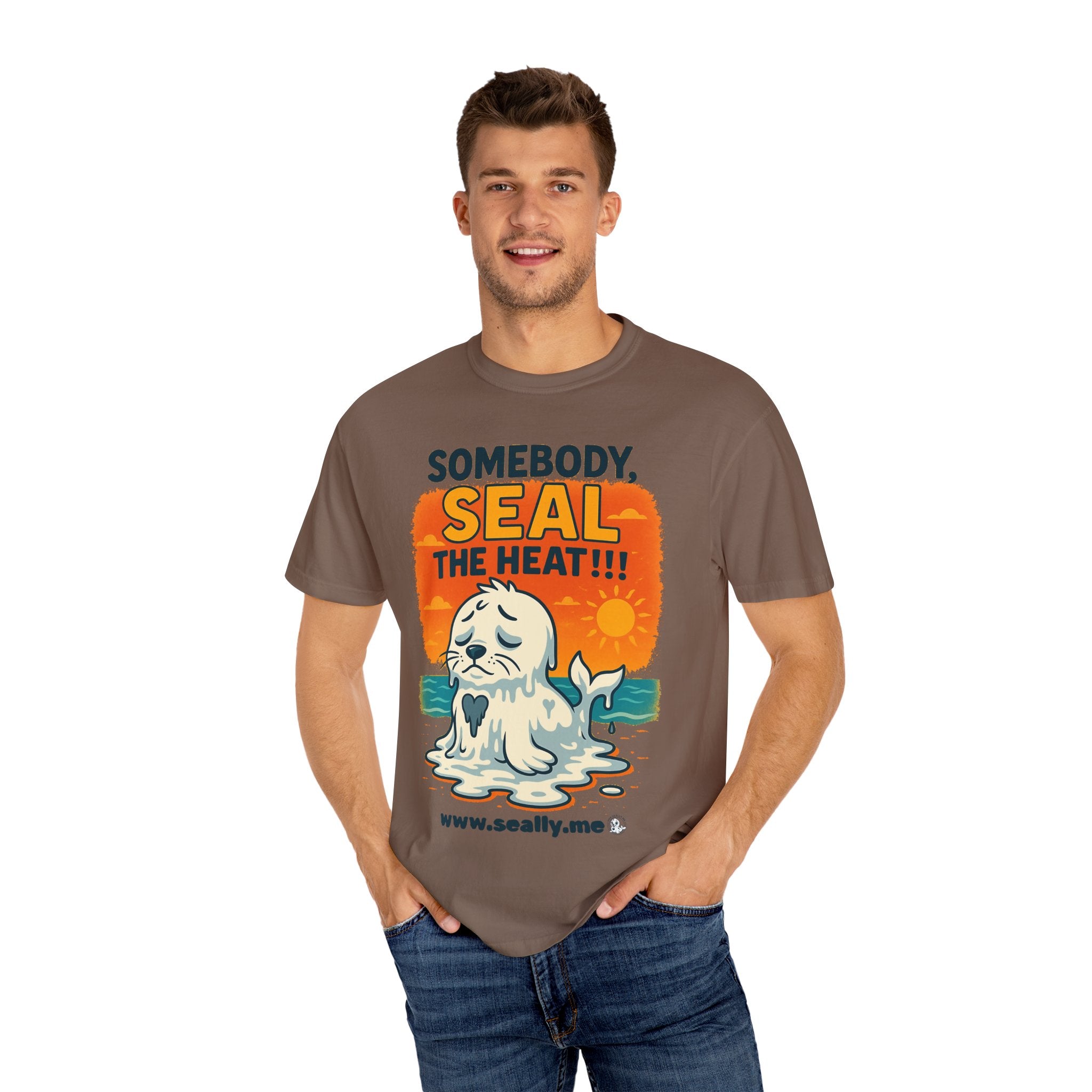 SEALLY: Unisex Garment-Dyed T-Shirt - Seal The Heat