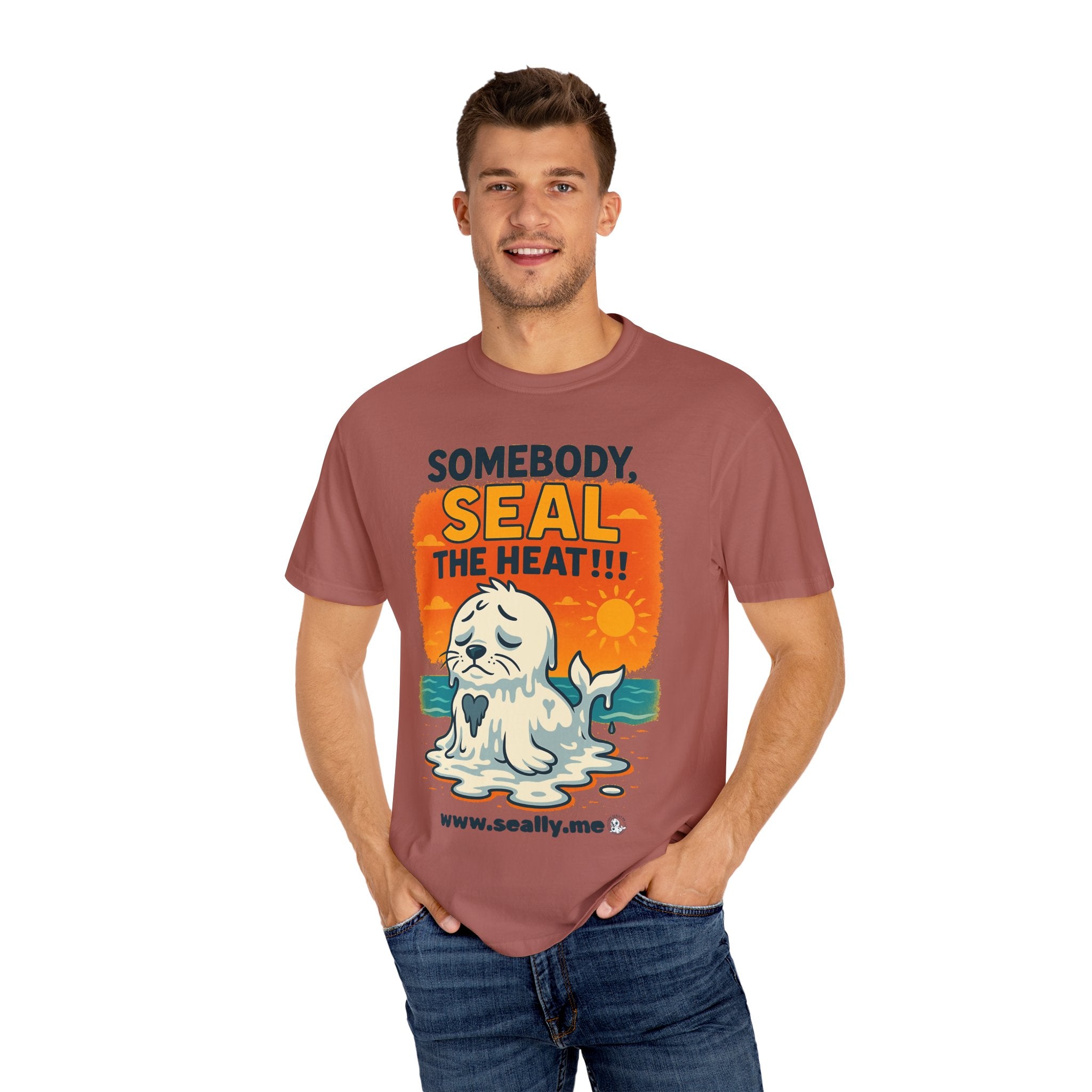 SEALLY: Unisex Garment-Dyed T-Shirt - Seal The Heat