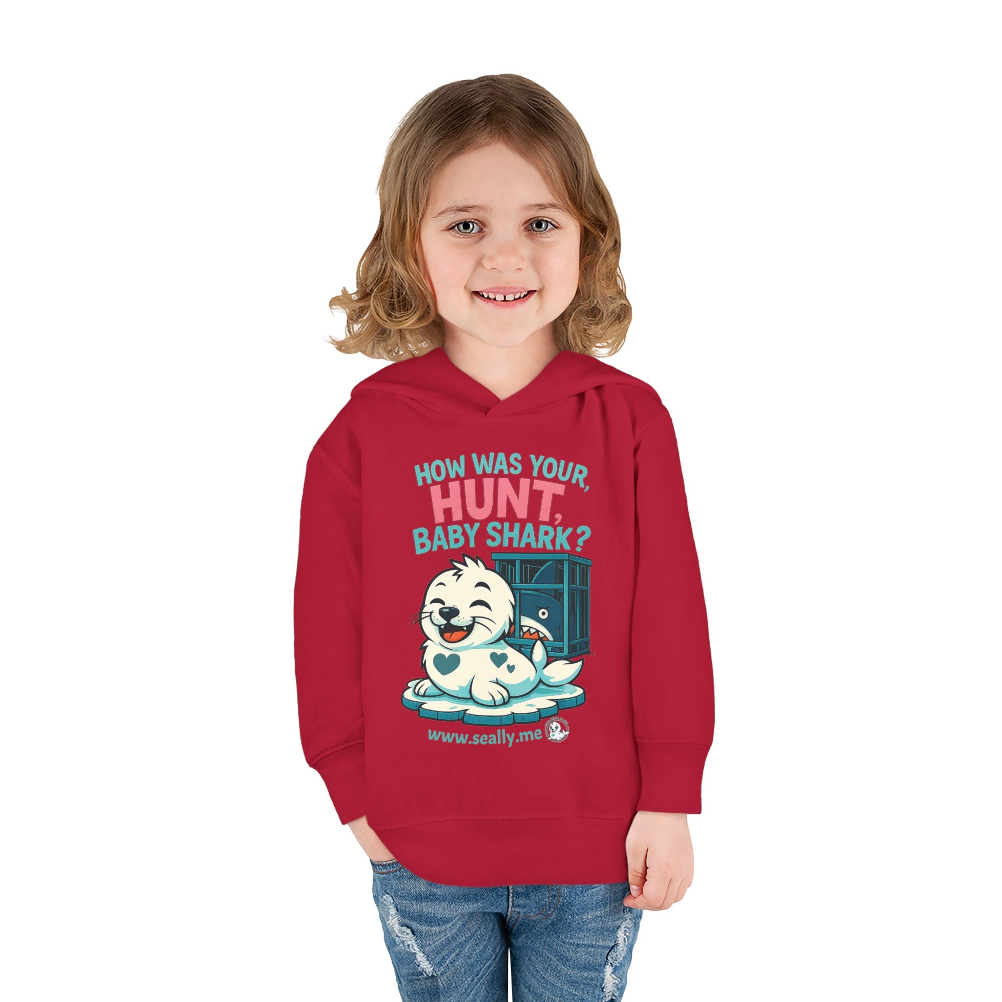 SEALLY: Fun Toddler Seally Hoodie - How was your hunt, baby shark?