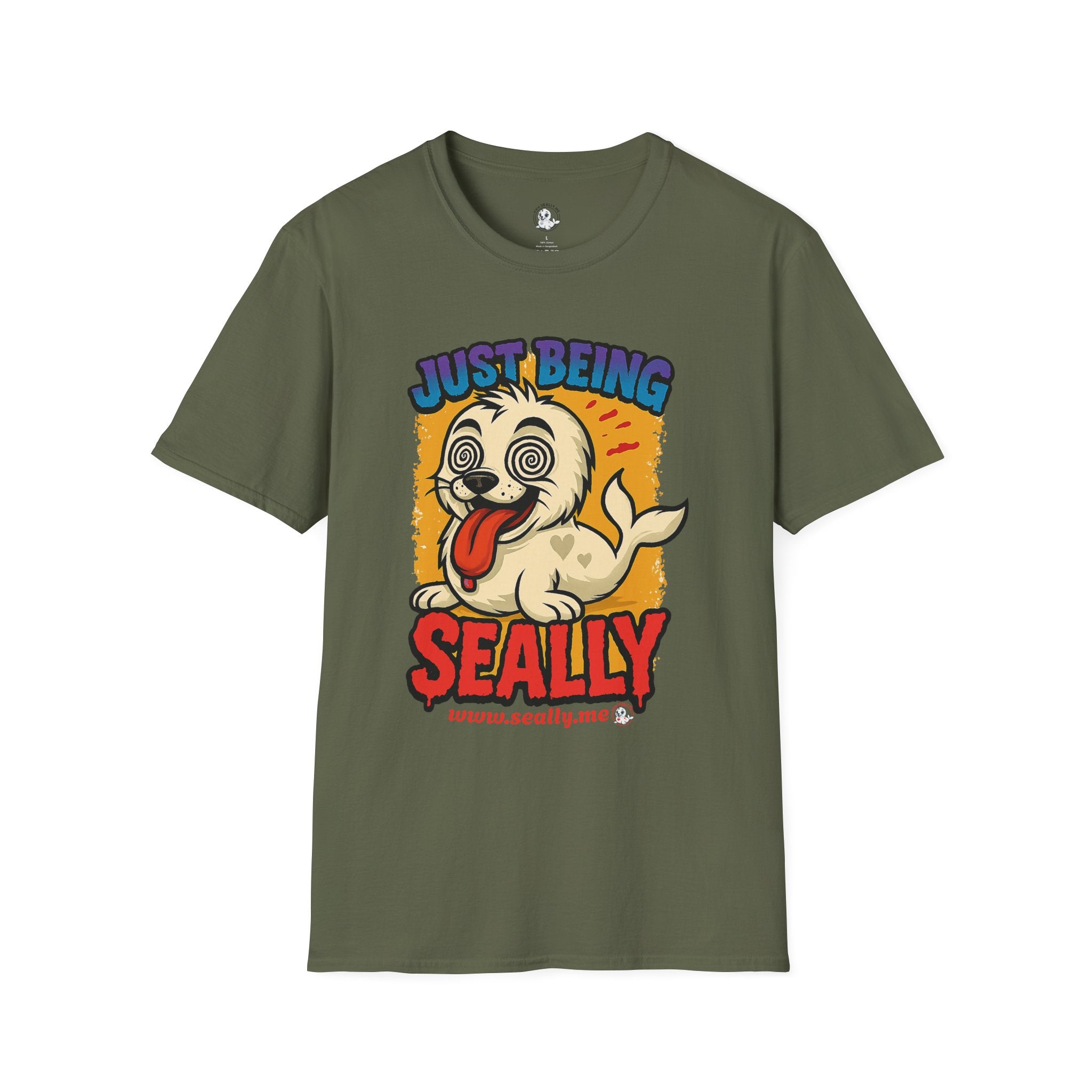 SEALLY: Unisex Softstyle T-Shirt - Just Being Seally
