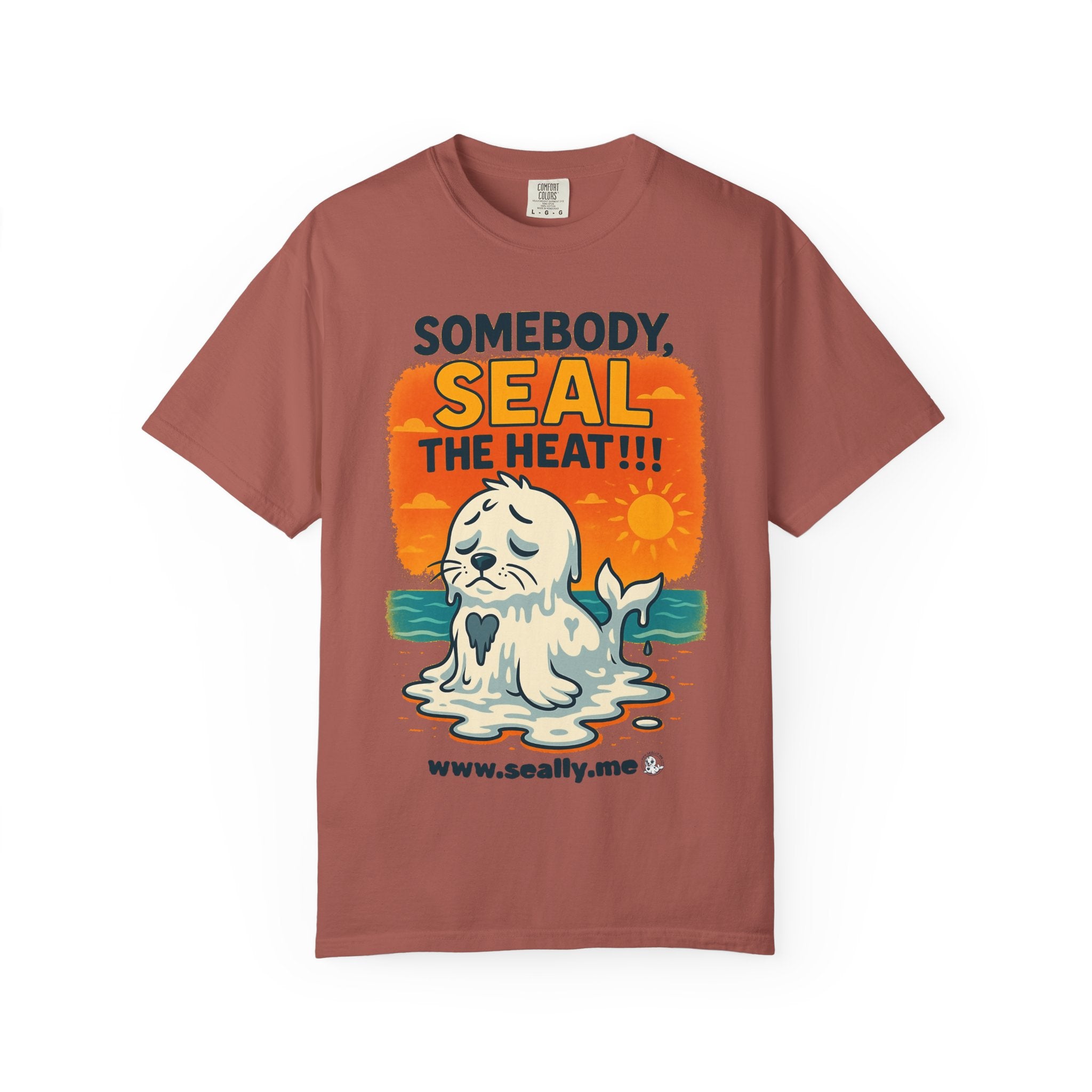 SEALLY: Unisex Garment-Dyed T-Shirt - Seal The Heat