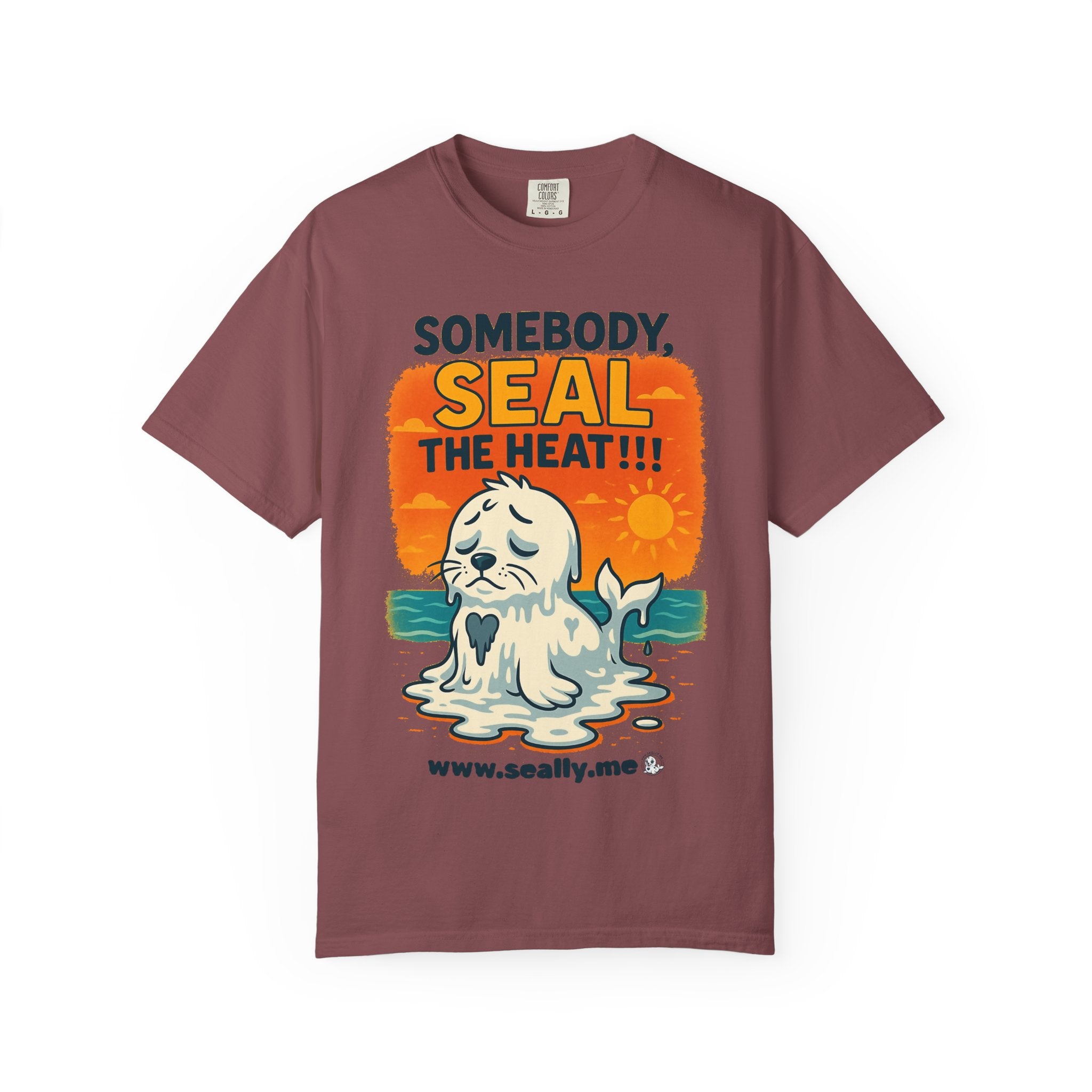 SEALLY: Unisex Garment-Dyed T-Shirt - Seal The Heat