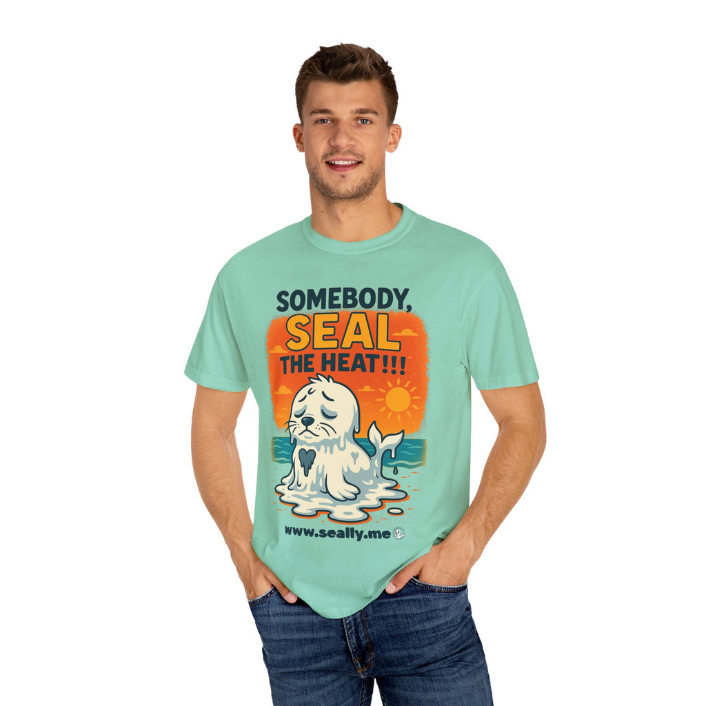 SEALLY: Unisex Garment-Dyed T-Shirt - Seal The Heat