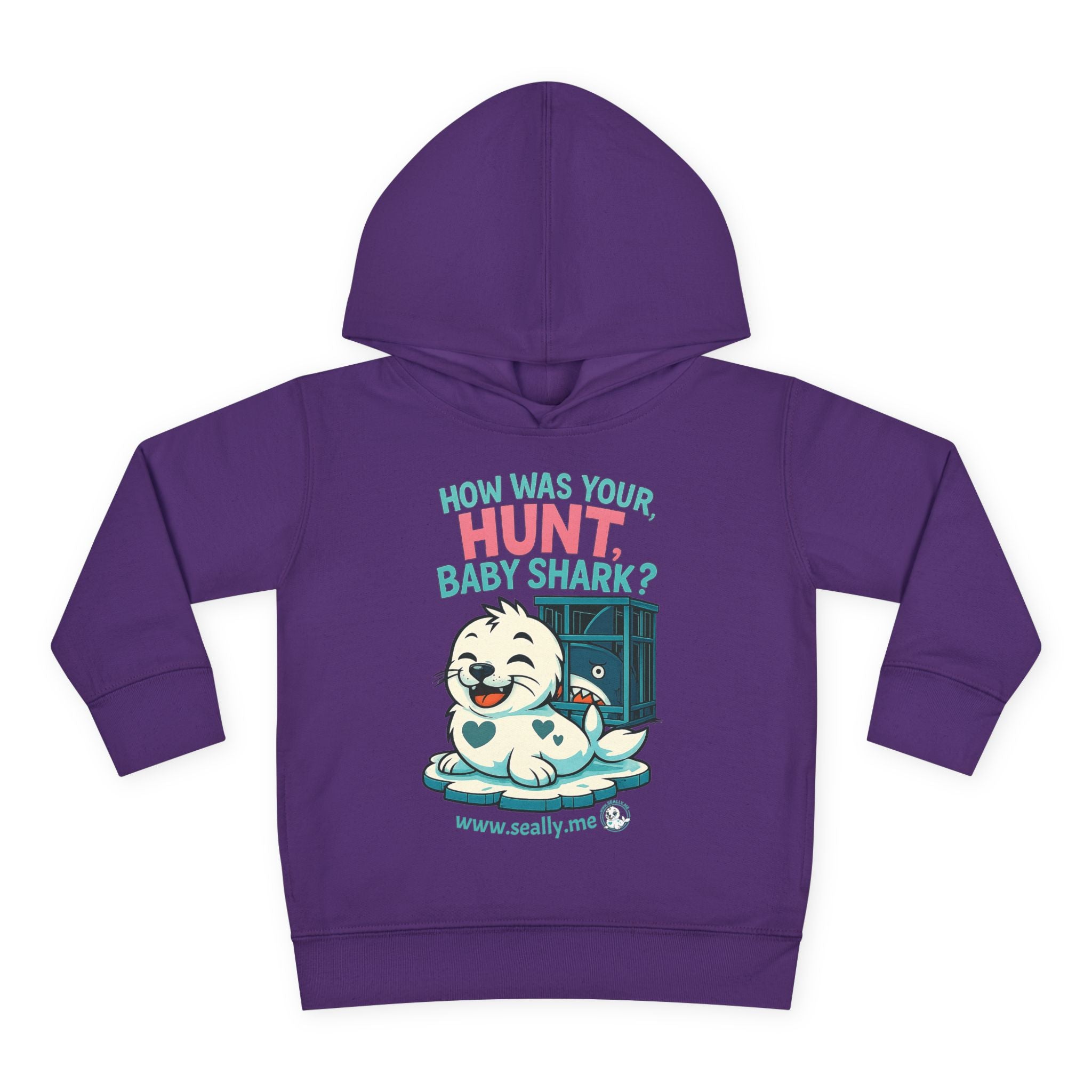 SEALLY: Fun Toddler Seally Hoodie - How was your hunt, baby shark?