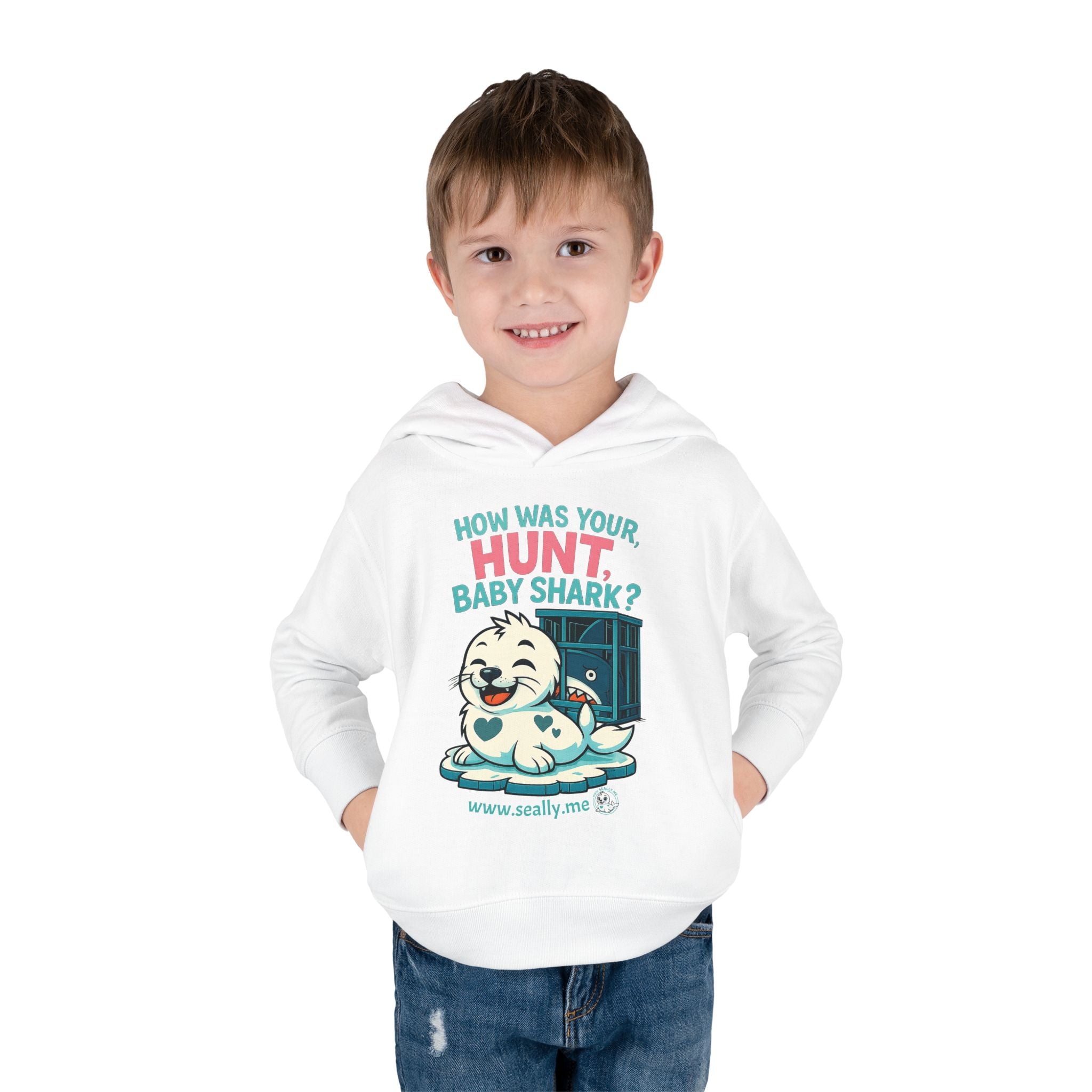 SEALLY: Fun Toddler Seally Hoodie - How was your hunt, baby shark?