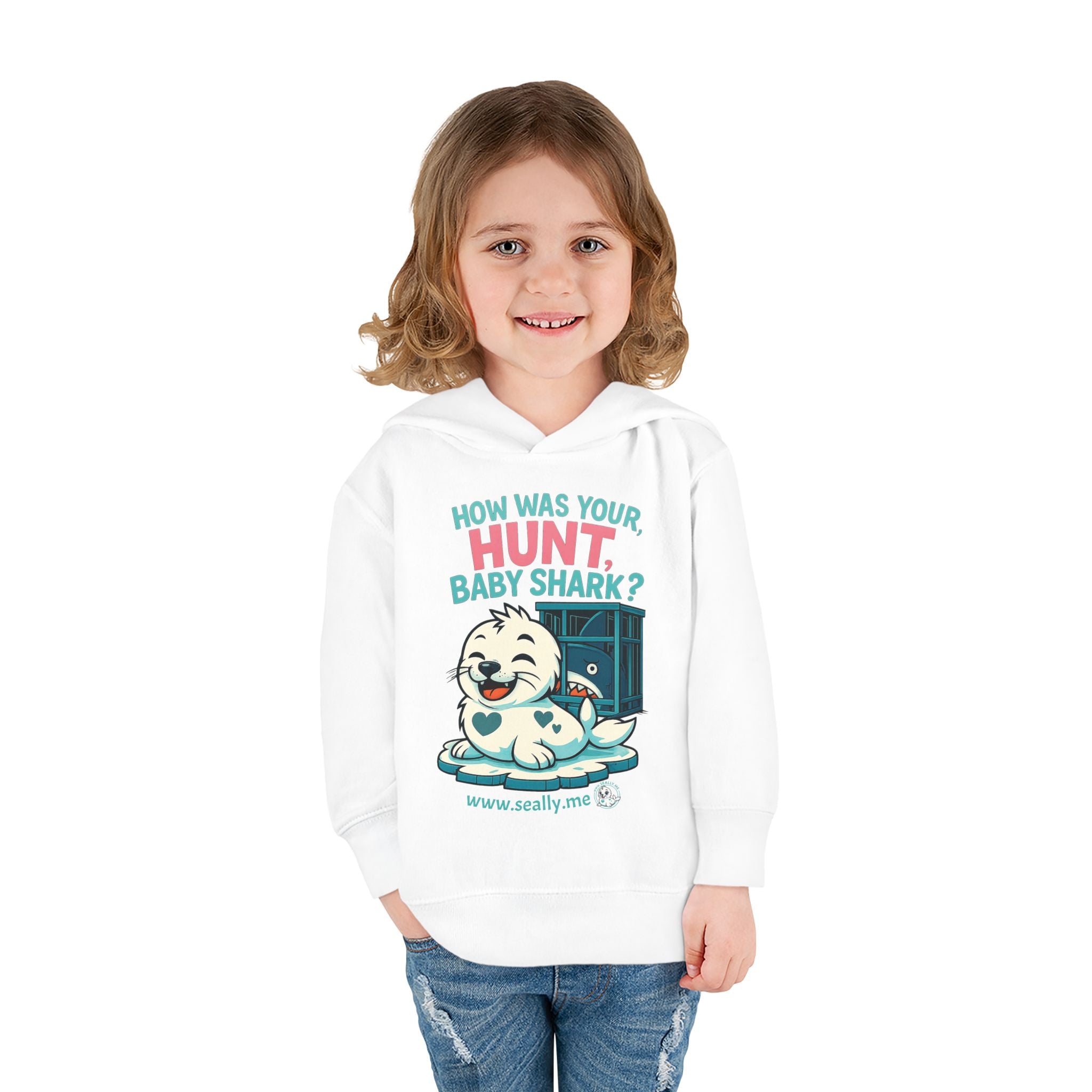 SEALLY: Fun Toddler Seally Hoodie - How was your hunt, baby shark?